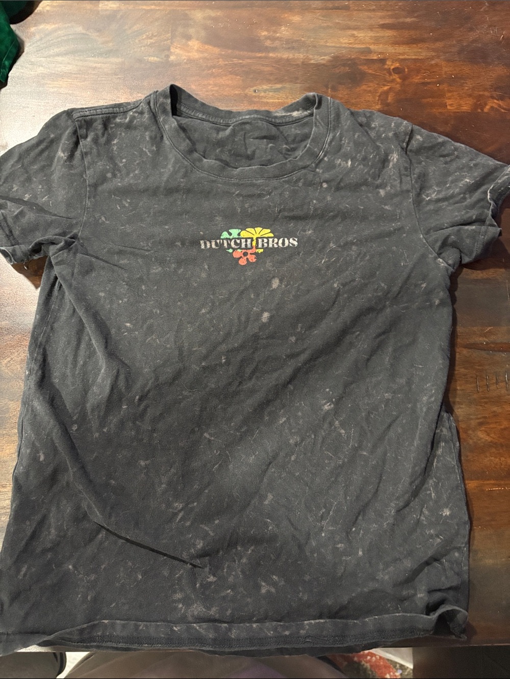 Dutch Bros Black Short Sleeve T-Shirt with Colorful Logo